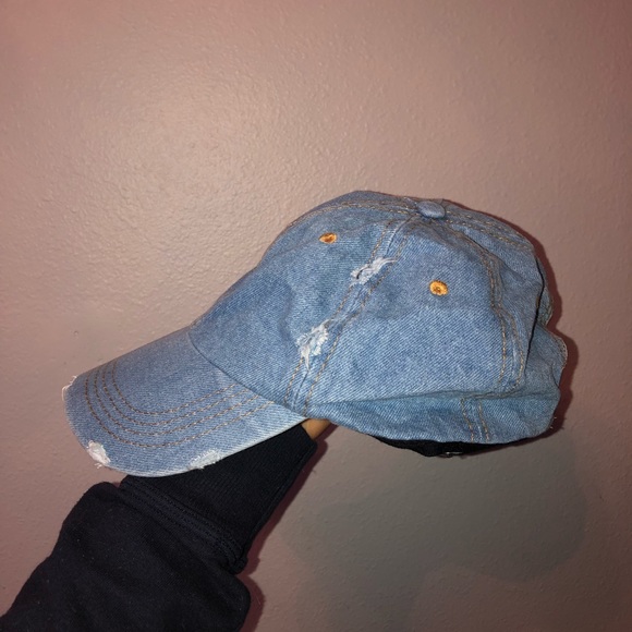 Denim Ripped Cap - Picture 4 of 4